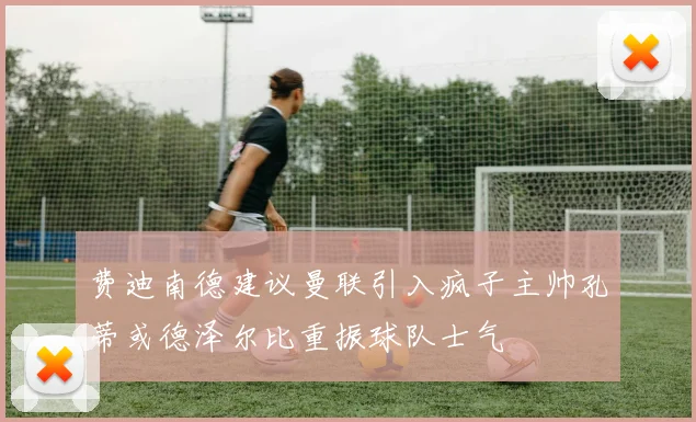 费迪南德建议曼联引入疯子主帅孔蒂或德泽尔比重振球队士气